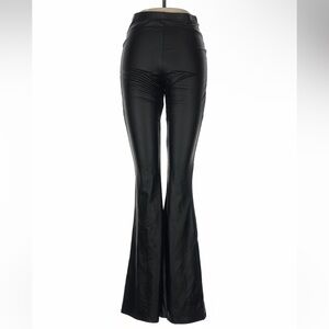 Faux Leather Black Flare Pants size M🖤😎